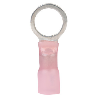 Ancor® - 8 AWG 1/2" Red Heat Shrink Ring Terminals, 25 Pieces