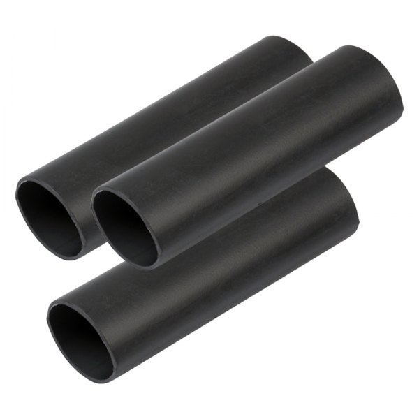Ancor® - 8-2/0 AWG 3/4" D x 6" L Black Heavy Wall Battery Heat Shrink Tubing, 3 Pieces