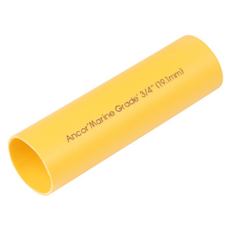 Ancor® - 8-2/0 AWG 3/4" D x 12" L Yellow Heavy Wall Battery Heat Shrink Tubing, 3 Pieces