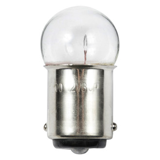 Ancor® - 12V DC 7.5W White G6 BA15D Base Incandescent Light Bulb, 2 Pack