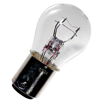 Ancor® - 12V DC 23/8.2W White S8 BAY15S Base Incandescent Light Bulb, 2 Pack