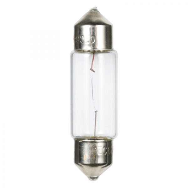 Ancor® - 12V DC 0.5A 6W White Festoon Base Incandescent Light Bulb, 2 Pack
