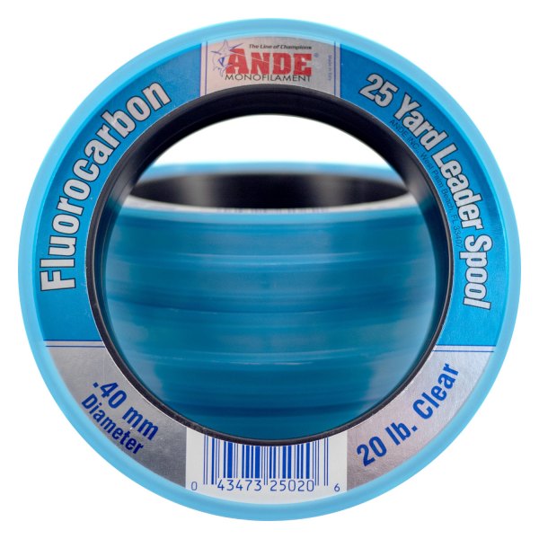 Ande® FCW25 50 yd 25 lb Clear Fluorocarbon Leader Line