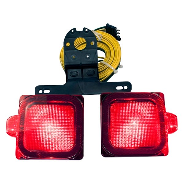  Anderson Marine Division® - Red Square Over 80" LED Submersible Trailer Light Kit