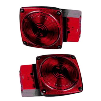 Anderson Marine Division® - 452 Series Red Square Over 80" 'Belljar' Submersible Right Side Tail Light