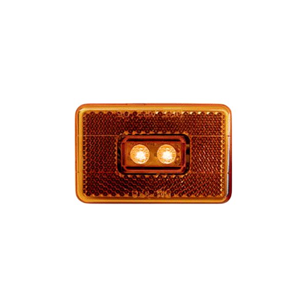 Anderson Marine Division® - 170 Piranha Series Amber Rectangular LED Clearance/Side Marker Light Kit with Reflex