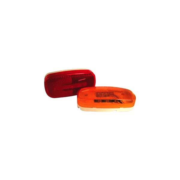 Anderson Marine Division® - 180 Piranha Series Amber Oval LED Clearance/Side Marker Light with Reflex