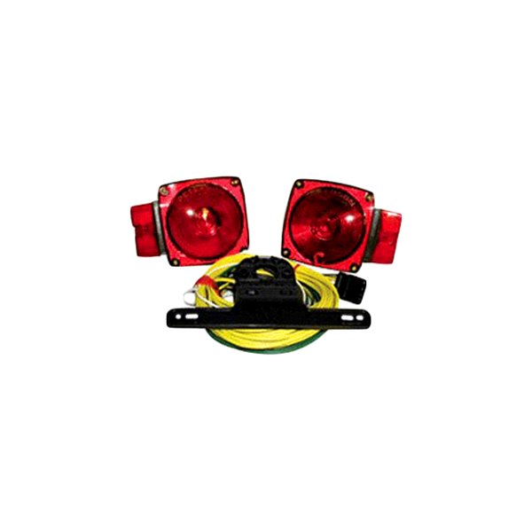 Anderson Marine Division® - Red Square Over 80" Submersible Rear Trailer Light Kit