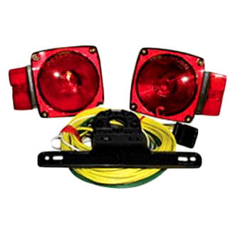 Anderson Marine Division® - Red Square Over 80" Submersible Rear Trailer Light Kit
