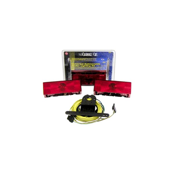 Anderson Marine Division® - Red Rectangular Over 80" Low-Profile Submersible Rear Trailer Light Kit