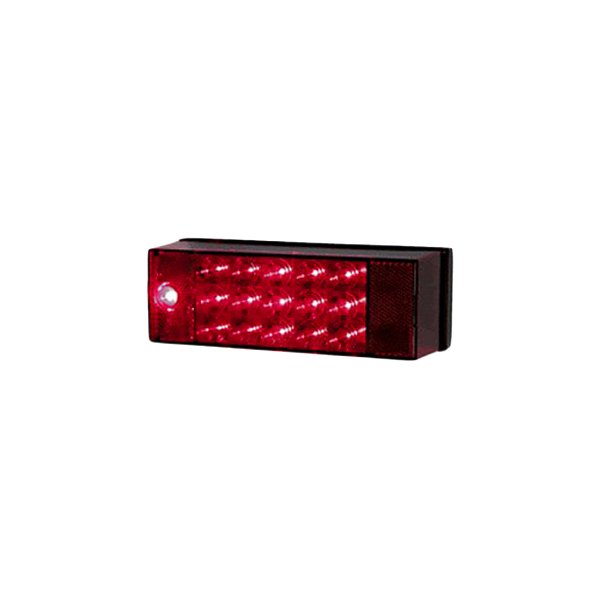 Anderson Marine Division® - Red Rectangular Over 80" LED Left Side Tail Light with License Light