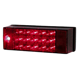 Anderson Marine Division® - Red Rectangular Over 80" LED Left Side Tail Light with License Light