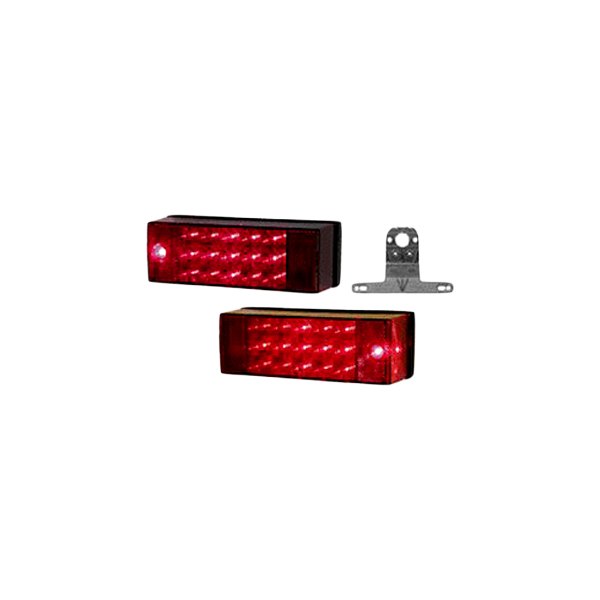 Anderson Marine Division® - Red Rectangular Over 80" Wide LED Trailer Light Kit