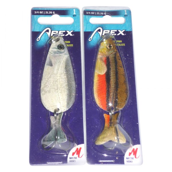 Apex Tackle® - Lifelike 2-7/8" 5/8 oz. Goldfish Treble Hook Spoon