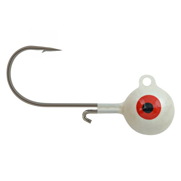 Apex Tackle® - Special X-Strong Round 1/16 oz. White Head Jigs