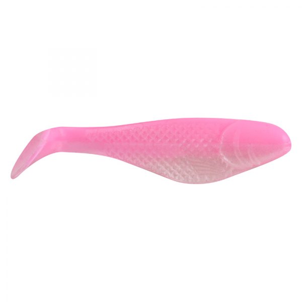 Apex Tackle® - Shad 2" Bubble Gum/Pearl Soft Bait