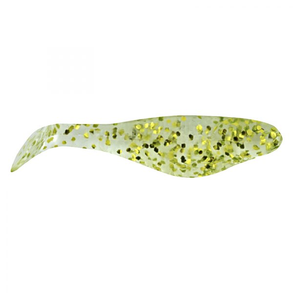 Apex Tackle® - Shad 3" Clear/GoldFlake Soft Bait