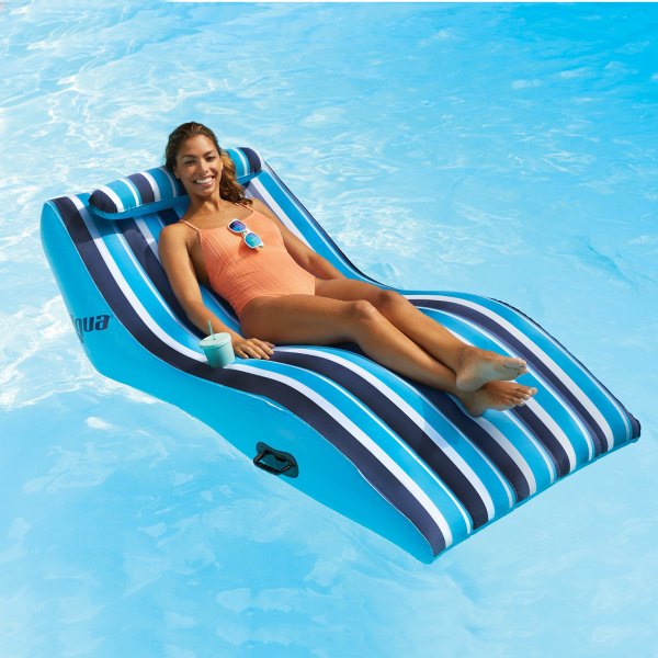Aqua Leisure® - Ultra Cushioned Comfort Lounge with Adjustable Pillow