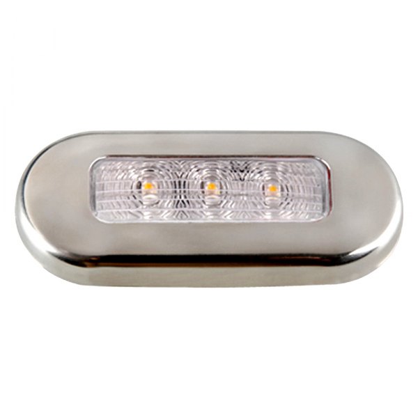Aqua Signal® - Cordoba 2.95"L x 1.26"W 12V DC White Surface Mount LED Courtesy Light