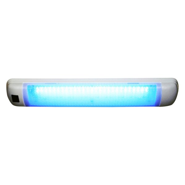 Aqua Signal® - Maputo 15.7"L x 3.07"W 12/24V DC White/Blue Surface Mount LED Light Bar with Switch