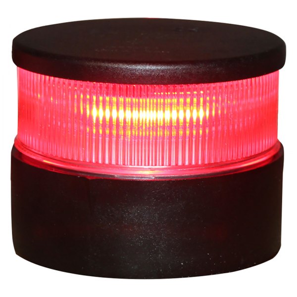 Aqua Signal® - Series-34 12 V/24 V Black Housing Deck Mount Red All-Round LED Light