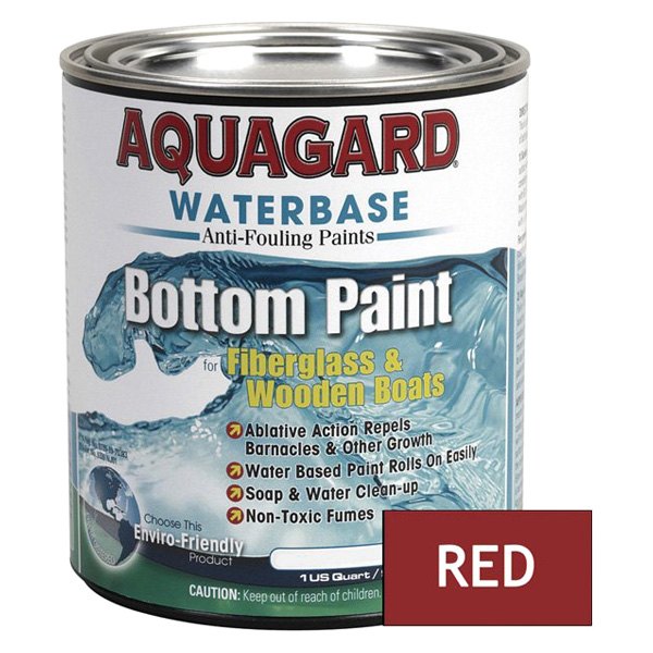 Aquagard® - 1 qt Red Water Based Bottom Paint