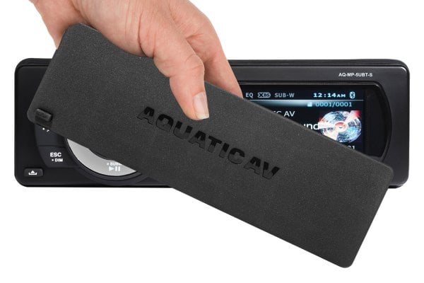 Aquatic AV® AQ-MP-5UBT-S - MP5+ Black AM/FM/MP3/USB/SiriusXM/Aux