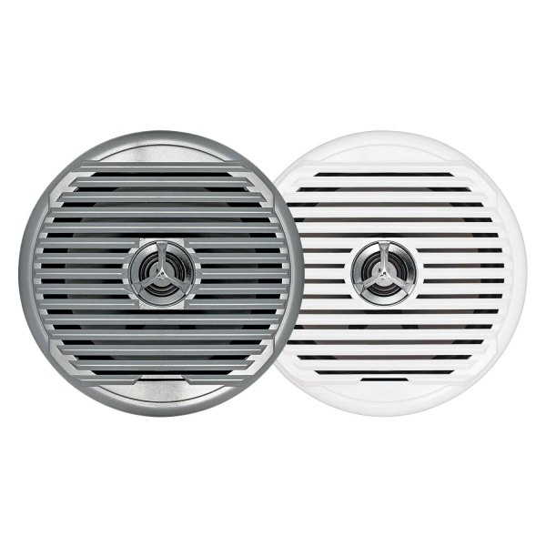 ASA Electronics® - 150W 2-Way 4-Ohm 6.5" Silver Flush Mount Speakers, Pair