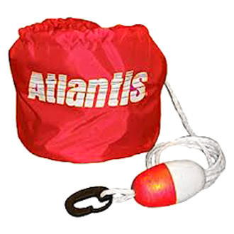 Atlantis® - Small Red Sand Anchor with Rope, Float & Snap Hook