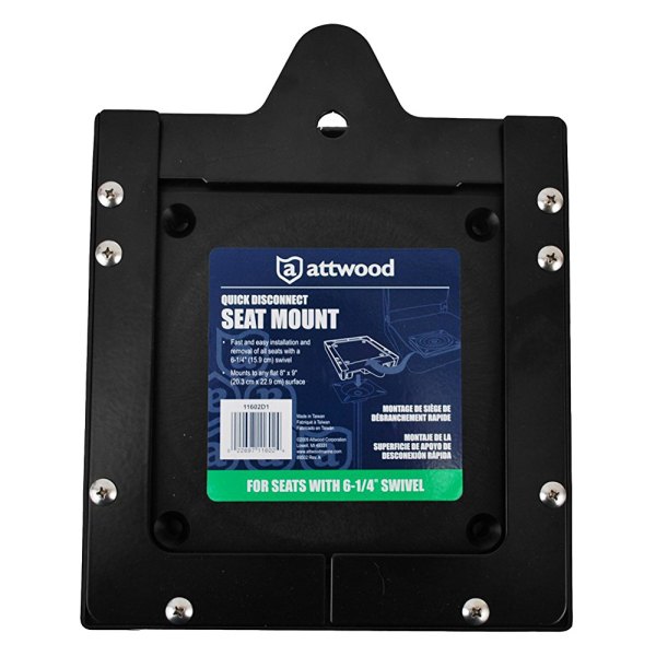 Attwood® - Quick Disconnect Seat Mount for 6" Swivel