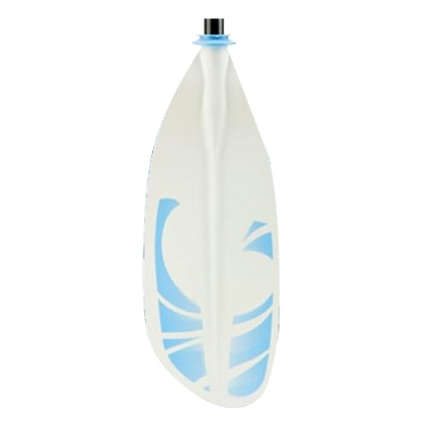 Attwood® - Vibrant 7.5' White/Koi Blue Asymmetrical Kayak Paddle