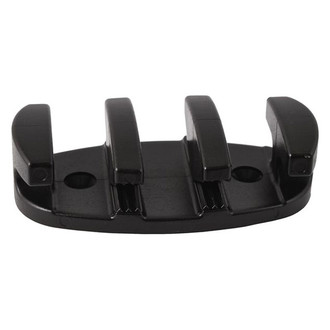 Attwood® - 3-1/2" L Black Nylon Zig-Zag Cleats for 3/8" D Ropes, 2 Pieces