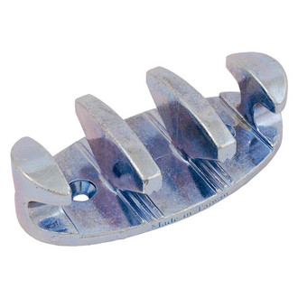 Attwood® - 4" L Zinc Plated Steel Zig-Zag Cleats for 1/2" D Ropes, 2 Pieces
