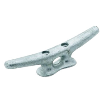 Attwood® - 8" L x 1-5/8" H Galvanized Iron Open Base Dock Cleat, Bulk