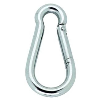 Attwood® - 3-1/2" L Zinc Plated Steel Spring-Loaded Carabine Hook