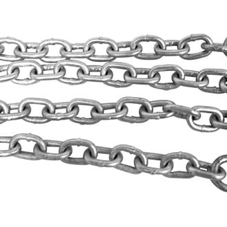 Attwood® - 1/4" D x 4' L Galvanized Steel Anchor Chain with 2 Shackles