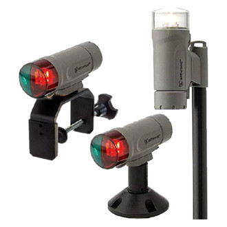 Attwood® - Portable Max-5 Light Gray Telescoping Clamp-On LED Light Kit