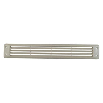 Attwood® - 15-1/4" L x 2" W White Plastic Flush Louver