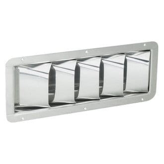 Attwood® - 10-3/8" L x 3-1/4" W Stainless Steel 5 Slot Louver