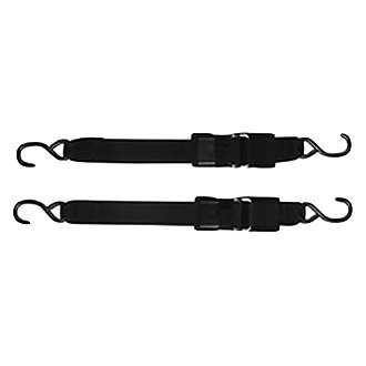 Attwood® - 4' L x 2" W Quick-Release Transom Tie-Down Strap with Hook End, 2 Pieces