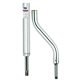 Attwood® - Lock'N-Pin™ 16" H x 3/4" D Aluminum Threaded Fixed Post, Bulk