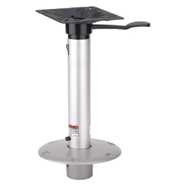 Attwood® - 238 Series 9" H x 2-3/8" D Satin Aluminum Fixed Post with Seat Mount & Round Base