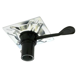 Attwood® - 238 Series 3° Plated Steel Right Handle Seat Mount for 2-3/8" D Post, Aftermarket