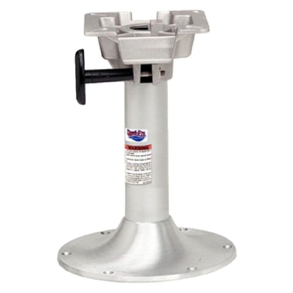 Attwood® - LakeSport 13" H x 2-3/8" D Anodized Aluminum Bell Fixed Post with Seat Mount & Round Base