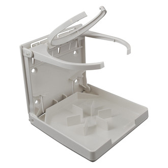 Attwood® - 3-1/2" D White Polycarbonate Dual Ring Drink Holder