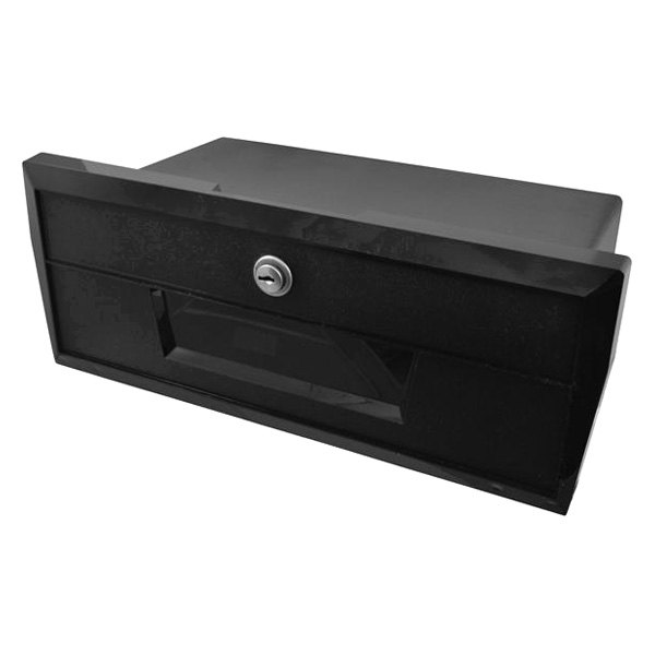 Attwood® - Standard 11-3/4" L x 4" H x 6-5/8" D Black Plastic Glove Box
