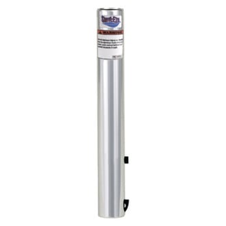 Attwood® 29130 - Snap-Lock™ 13" H x 1-3/4" D Clear Anodized Aluminum Fixed Post, Bulk