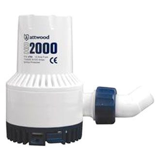 Attwood® - HD2000 12 V 1998 GPH Electric Heavy Duty Impeller Submersible Bilge Pump