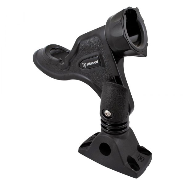 Attwood® - Pro Series™ Black Plastic Heavy-Duty Rod Holder with Combo Mount