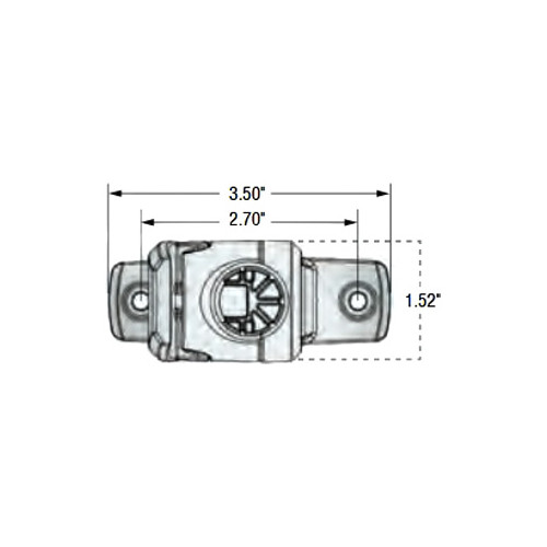 Attwood 7202-7 Masthead & Anchor Light - 12V, Fold-Down White Light For Boats
